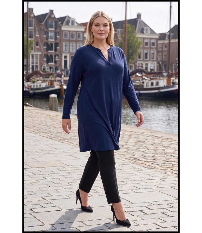 Blau Magna Bluse