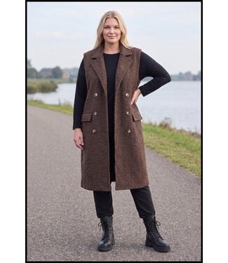 merkloos Braun Weste