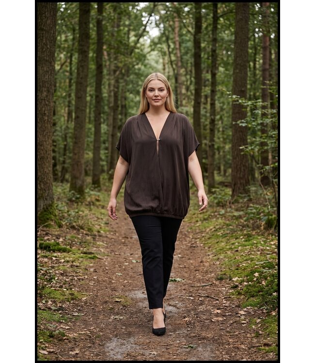 Braun Bluse