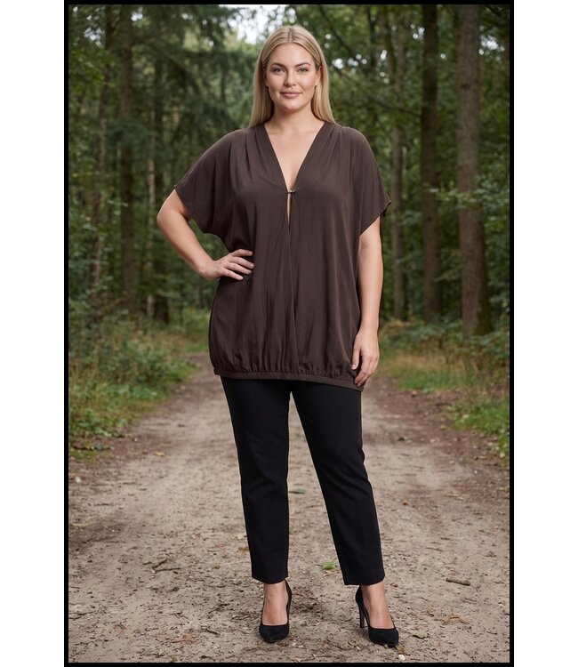 Braun Bluse