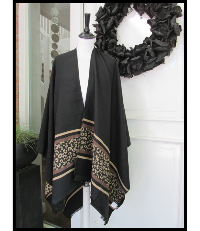 Schwarz Poncho