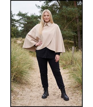 merkloos Braun Poncho