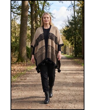 merkloos Insteek Poncho