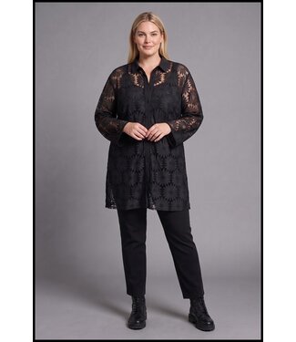 merkloos Schwarz Bluse