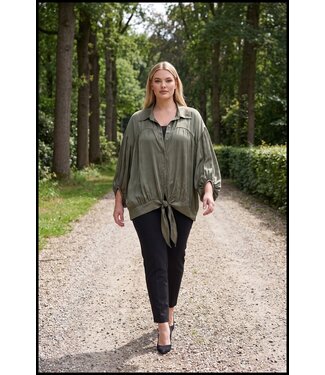 merkloos Grün Bluse