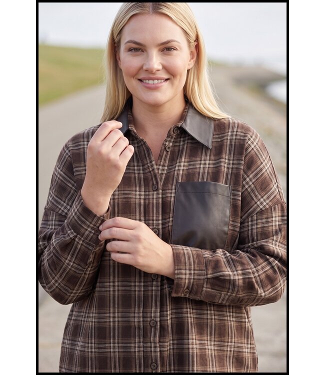 Braun Bluse