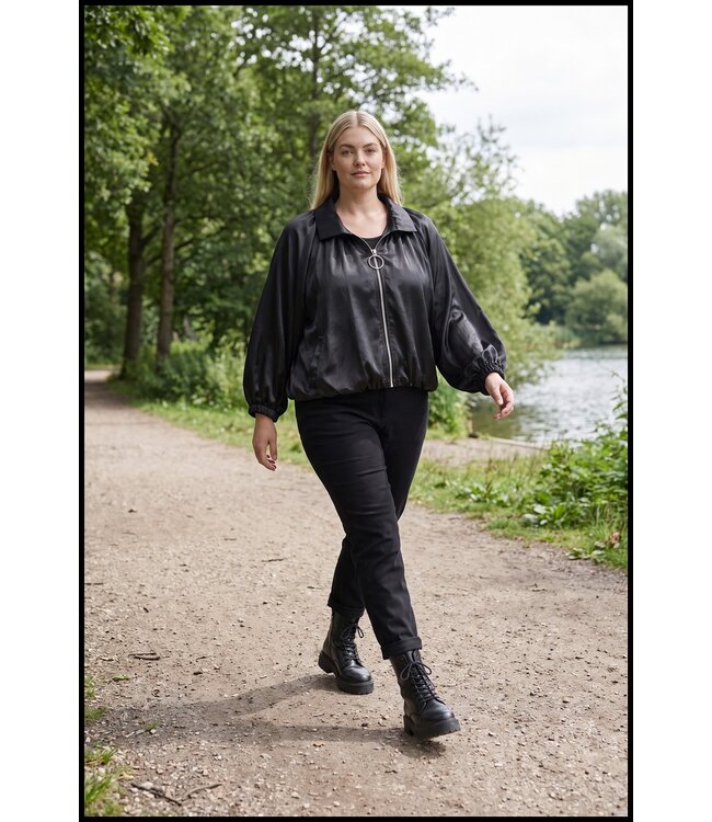 Schwarz Bluse