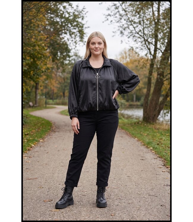 Schwarz Bluse