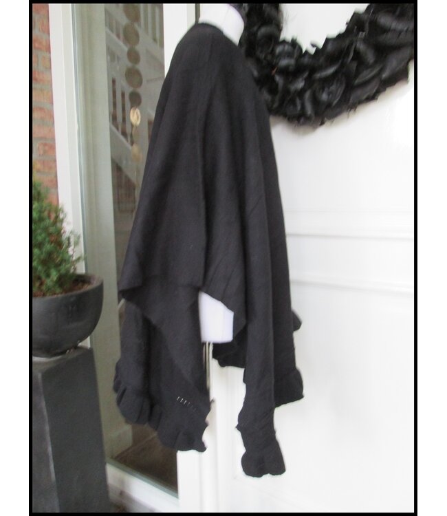 Schwarz Poncho