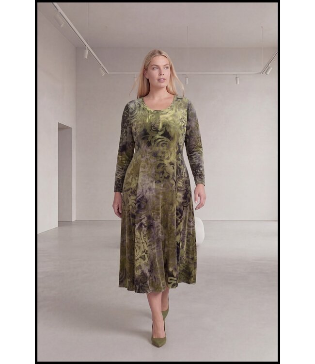 Grün Magna Kleid