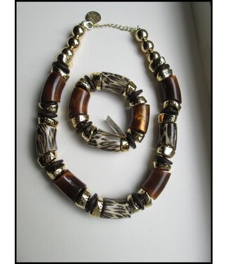merkloos Tweedelige Ketting