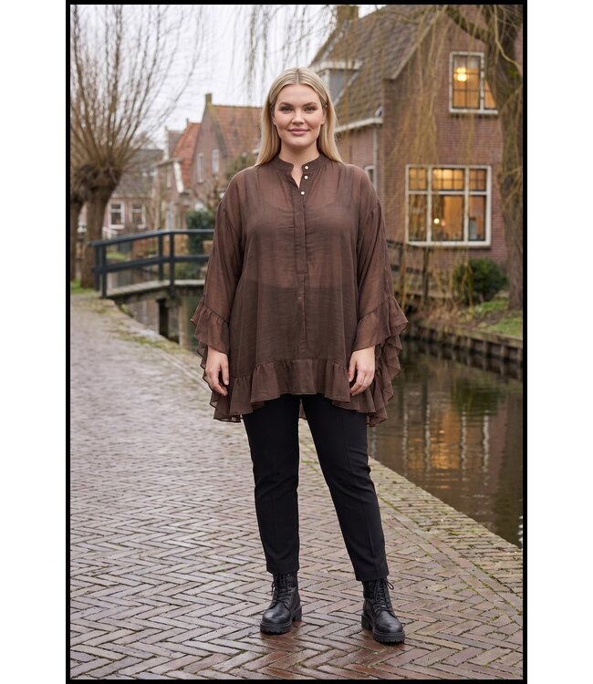 Braun Bluse