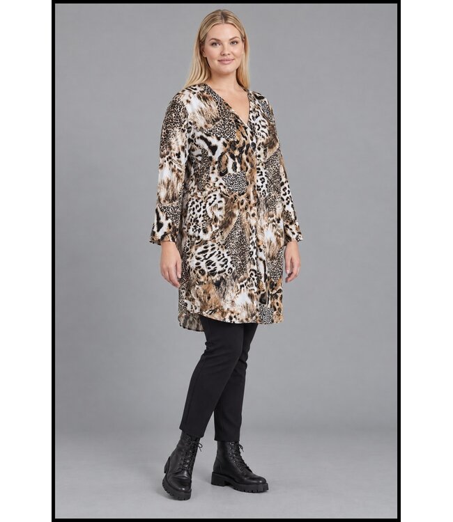 Schwarz Magna Bluse