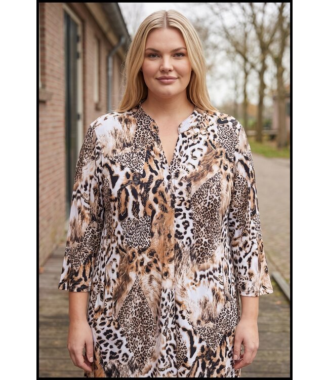 Schwarz Magna Bluse
