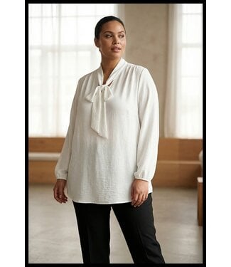 merkloos Weiß Bluse