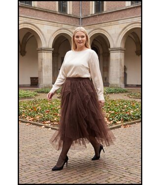 merkloos Brown Skirt