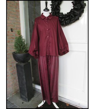merkloos Rot Bluse