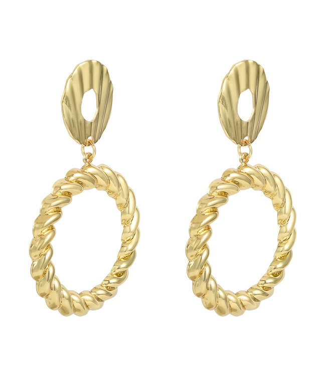 Twisted Circle earrings