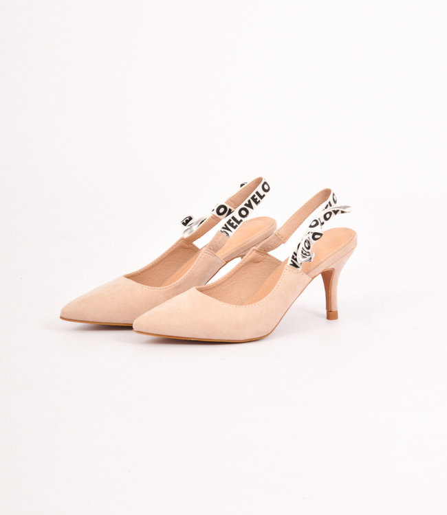 J'Adior-slingback pump Nude technische stof | DIOR