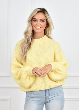 Fem knit yellow