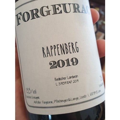 Forgeurac Weissburgunder Rappenberg Badischer Landwein 2019 Forgeurac Weissburgunder Rappenberg Badischer Landwein 2019