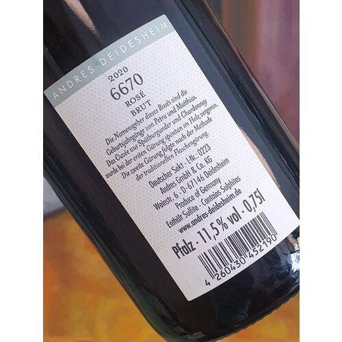 Michael Andres Rosé Brut 6670 Sekt 2020