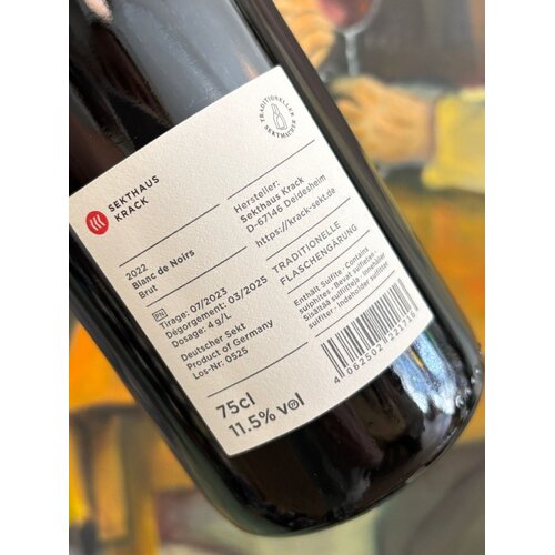Krack - Sekthaus in Deidesheim Blanc de Noirs brut 2022