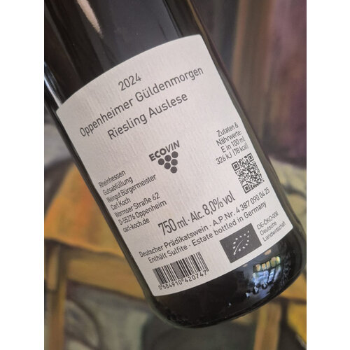 Carl Koch Riesling Auslese Oppenheimer Güldenmorgen 2024