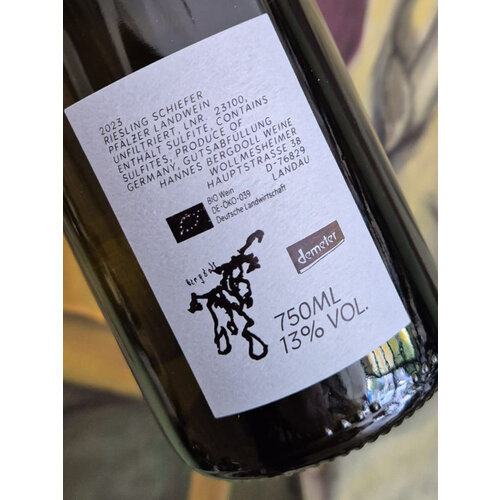 Hannes Bergdoll Riesling Schiefer 2023