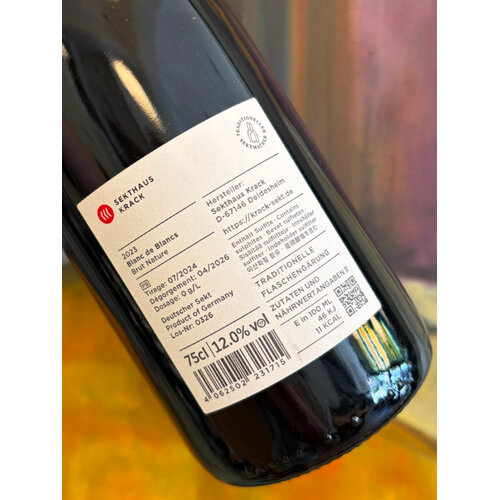Krack - Sekthaus in Deidesheim Blanc de Blancs brut nature 2023