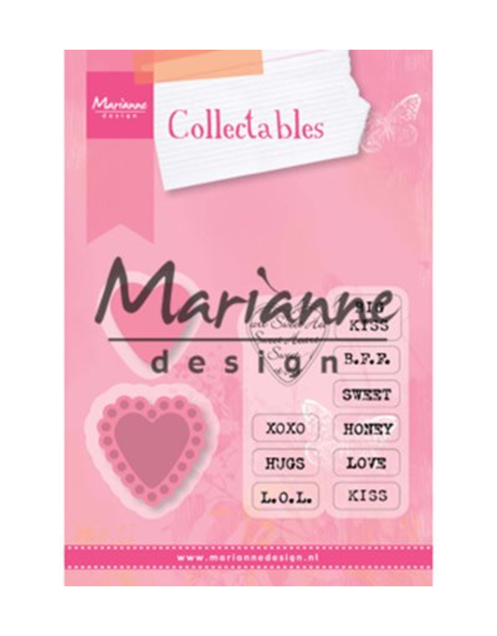 Marianne Design Marianne Design Collectable Candy Hearts NL tekstCOL1306