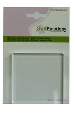 Craft Emotions CraftEmotions blok voor clearstempel 74x74mm - 8mm