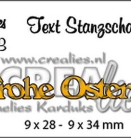 Crealies Crealies Tekststans (DE) Frohe Ostern