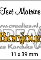 Crealies Crealies Tekststans (FR) Bonjour