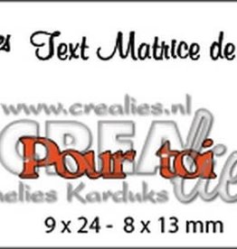 Crealies Crealies Tekststans (FR) Pour toi