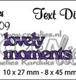 Crealies Crealiestekststans (Eng) nr. 109 lovely moments