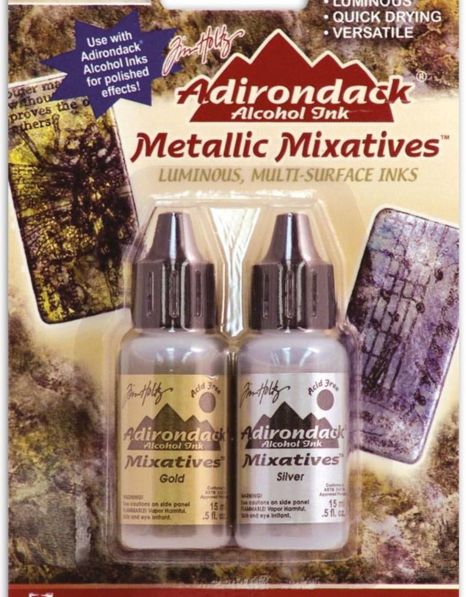 Adirondack Adirondack metallic alcohol mixative kit gold silver*