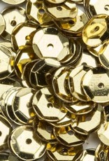 hobby crafting fun Pailletten facon metal goudkleur 6 mm 12 GR 12212-1202