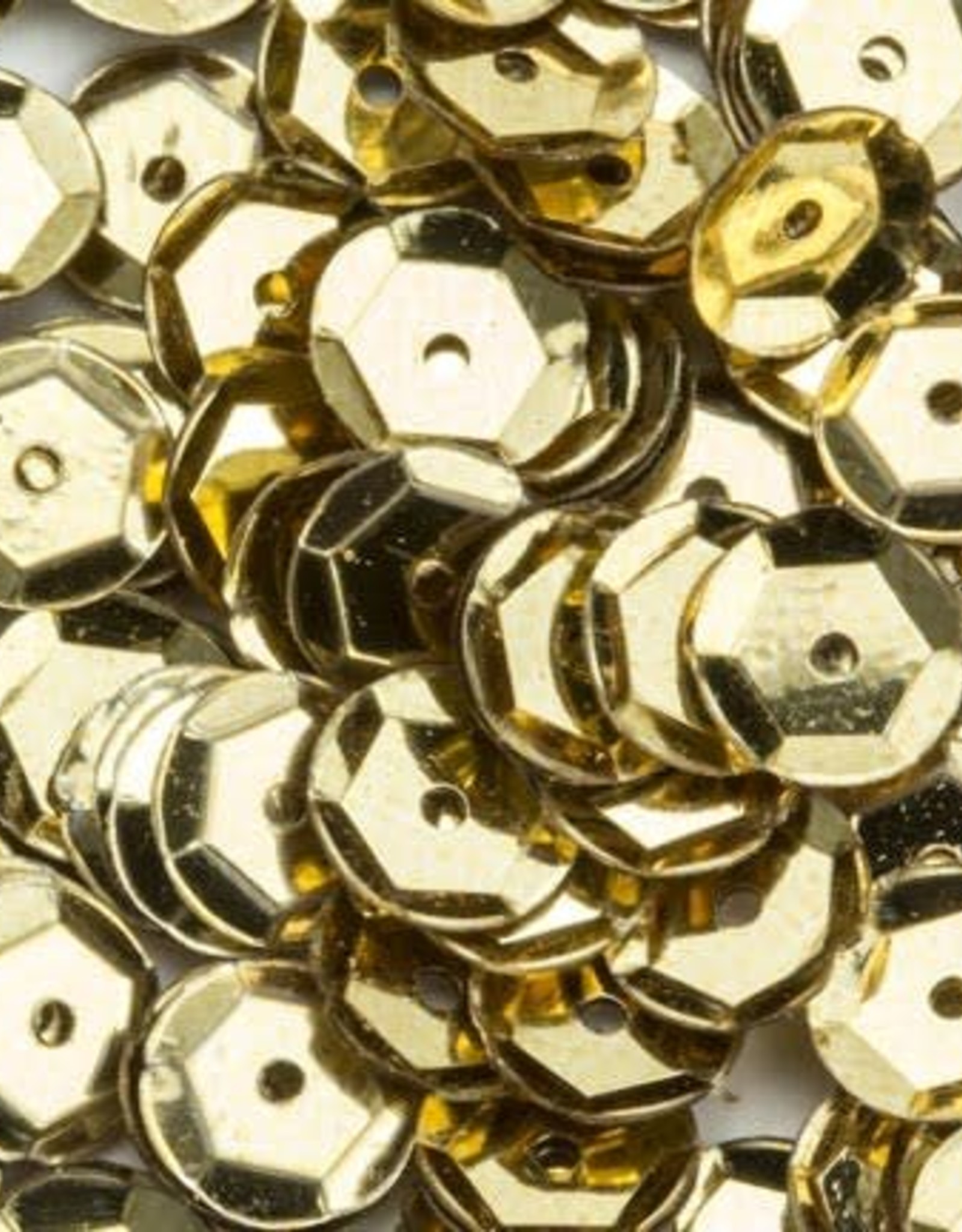 hobby crafting fun Pailletten facon metal goudkleur 6 mm 12 GR 12212-1202