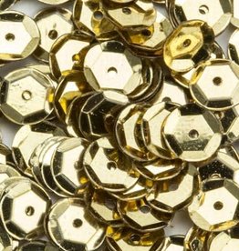 hobby crafting fun Pailletten facon metal goudkleur 6 mm 12 GR 12212-1202