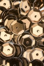 hobby crafting fun Pailletten facon metal bruin 6 mm 12 GR