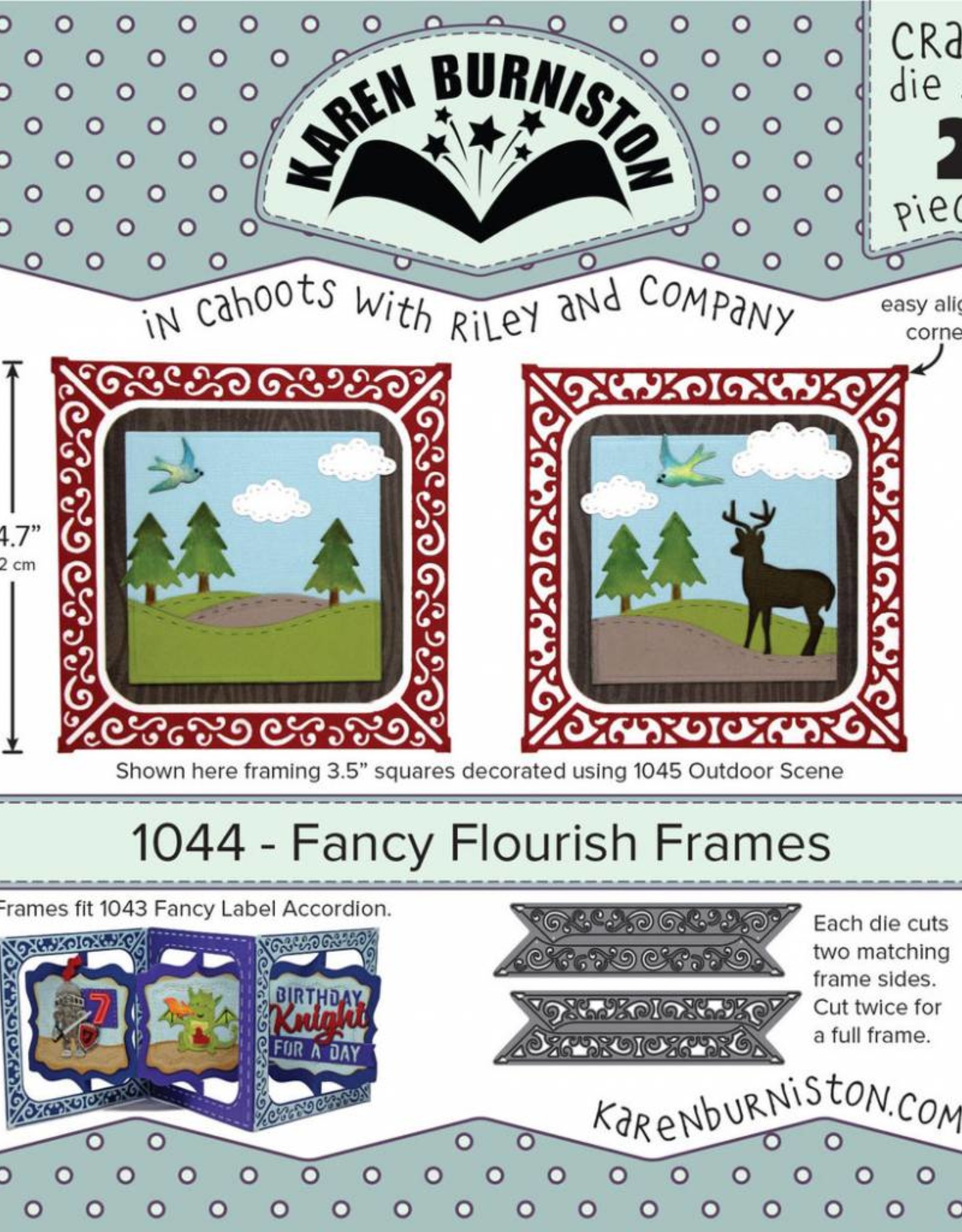 Karen Burniston Karen Burniston Fancy Flourish frames 1044