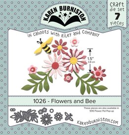 Karen Burniston Karen Burniston Flowers and Bee 1026