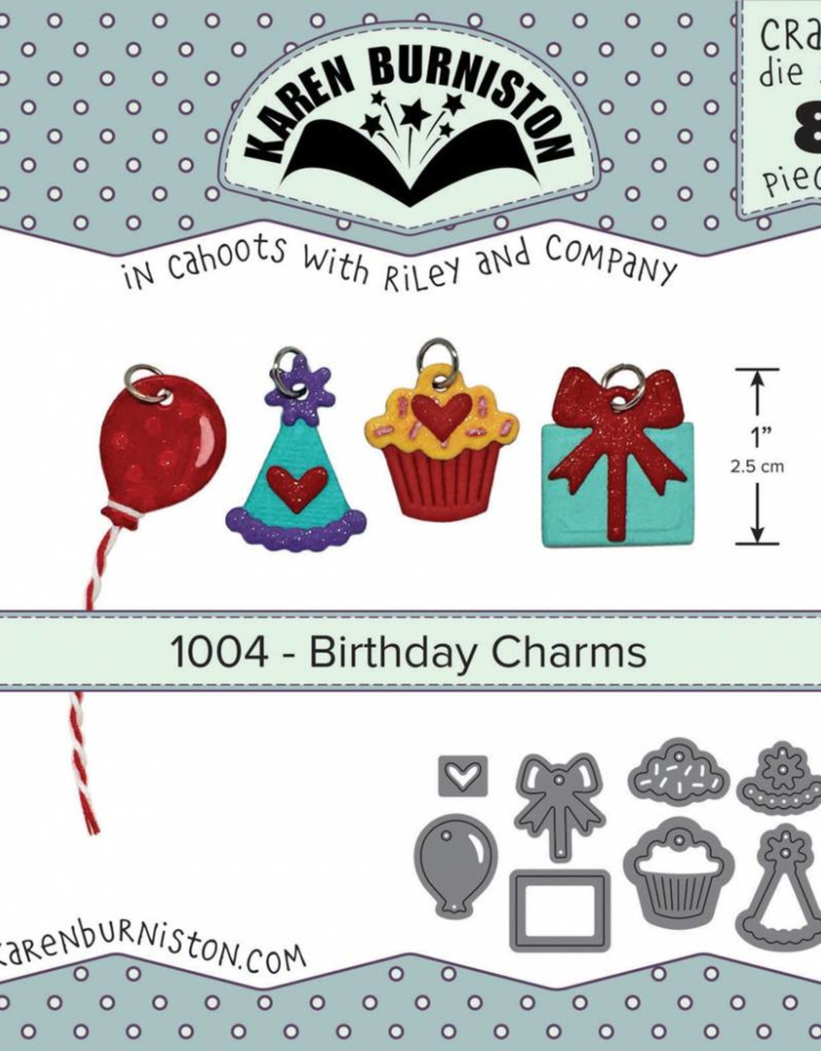 Karen Burniston Karen Burniston Birthday charms die set 1004