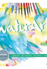 Waterart Aquarelblok,  8 sheets 30.5x30.5cm/300grs