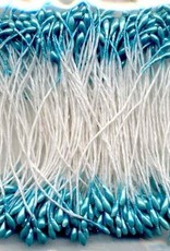 hobby crafting fun Meeldraadjes parel blauw 1 mm 144 ST
