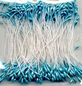 hobby crafting fun Meeldraadjes parel blauw 1 mm 144 ST
