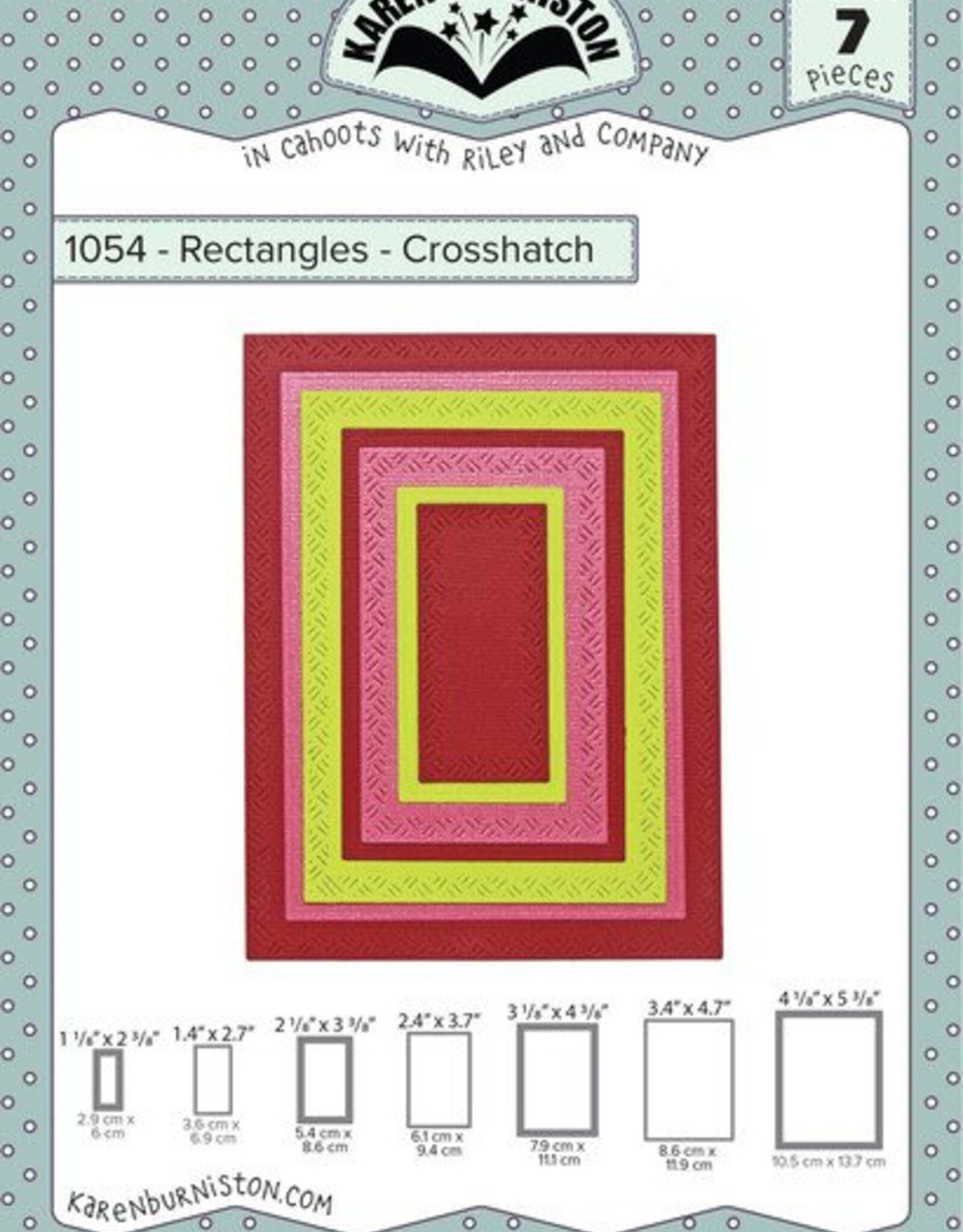 Karen Burniston Karen Burniston Rectangles -crosshatch 1054