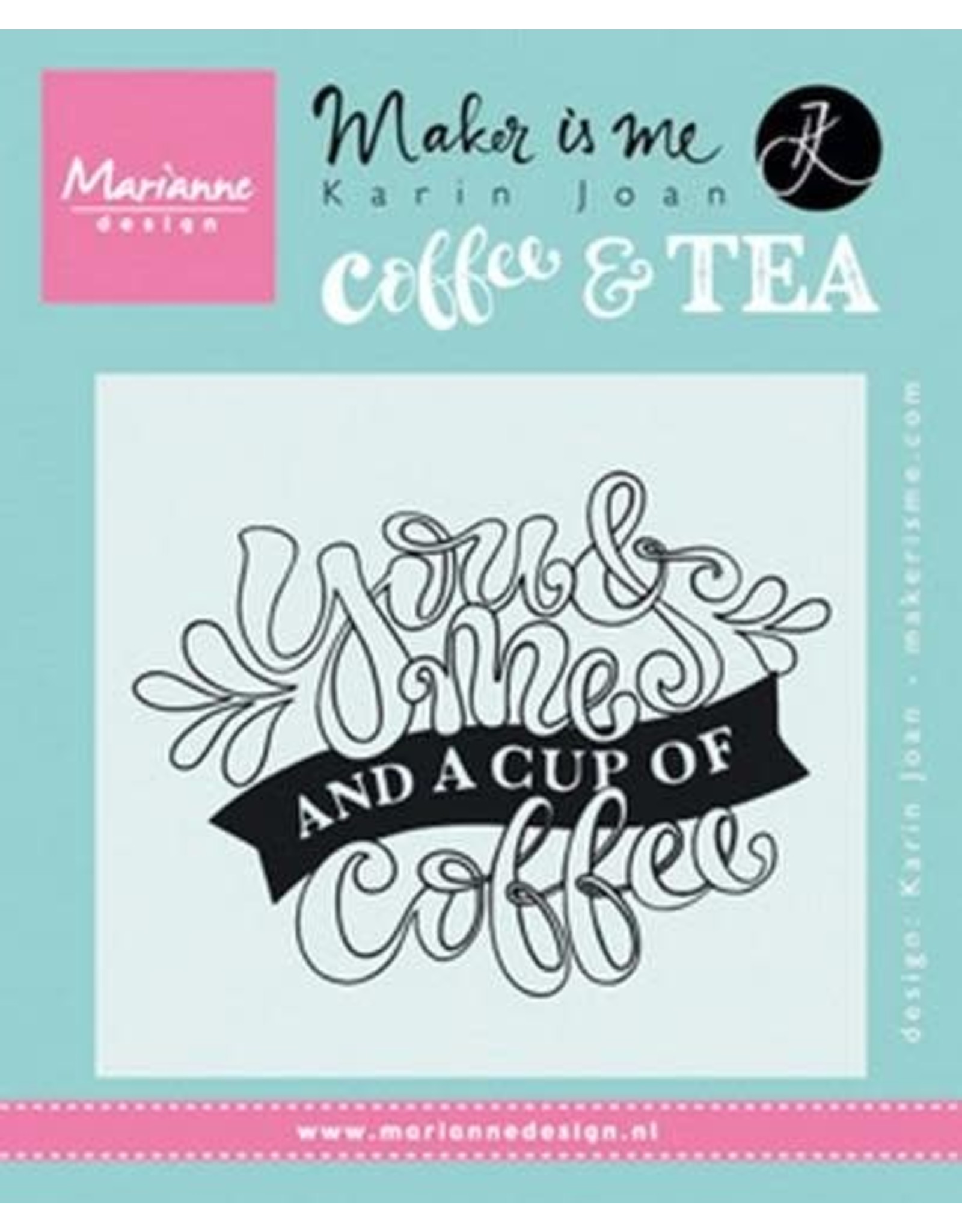Marianne Design Marianne D Stempel Quote - You & Me and a cup of coffee (EN) KJ1709