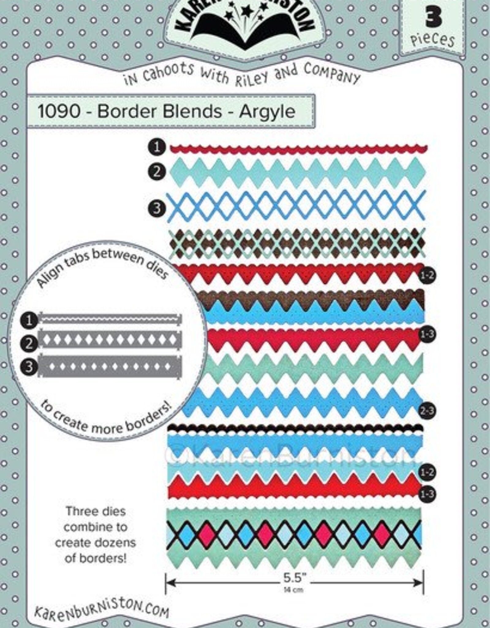 Karen Burniston Karen Burniston Border Blends Argyle 1090